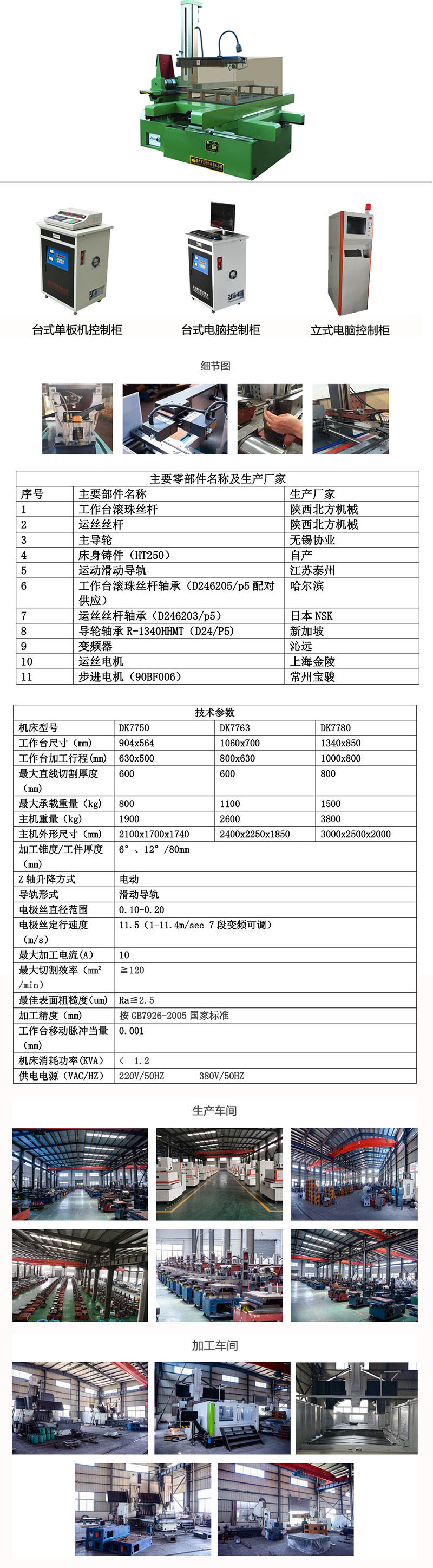 快走絲，DK7763快走絲線切割機(jī)床2